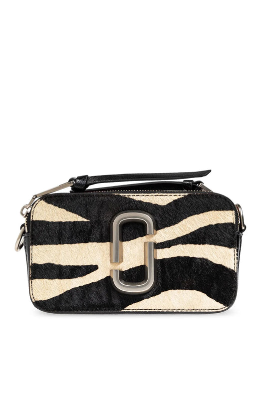 MARC JACOBS THE ZEBRA SNAPSHOT SHOULDER BAG