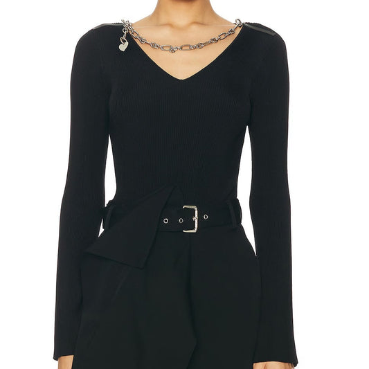 ACNE STUDIOS KOURTNEY V-NECK SWEATER