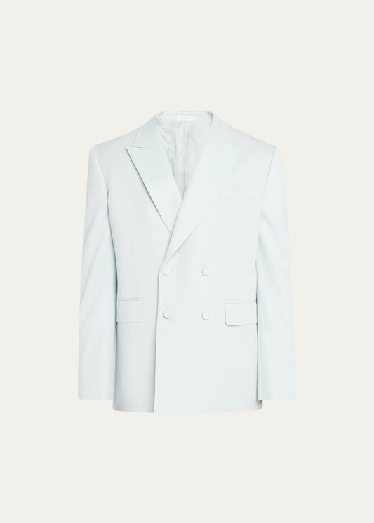 ALEXANDER MCQUEEN GRAIN DE POUDRE DOUBLE-BREASTED DINNER JACKET