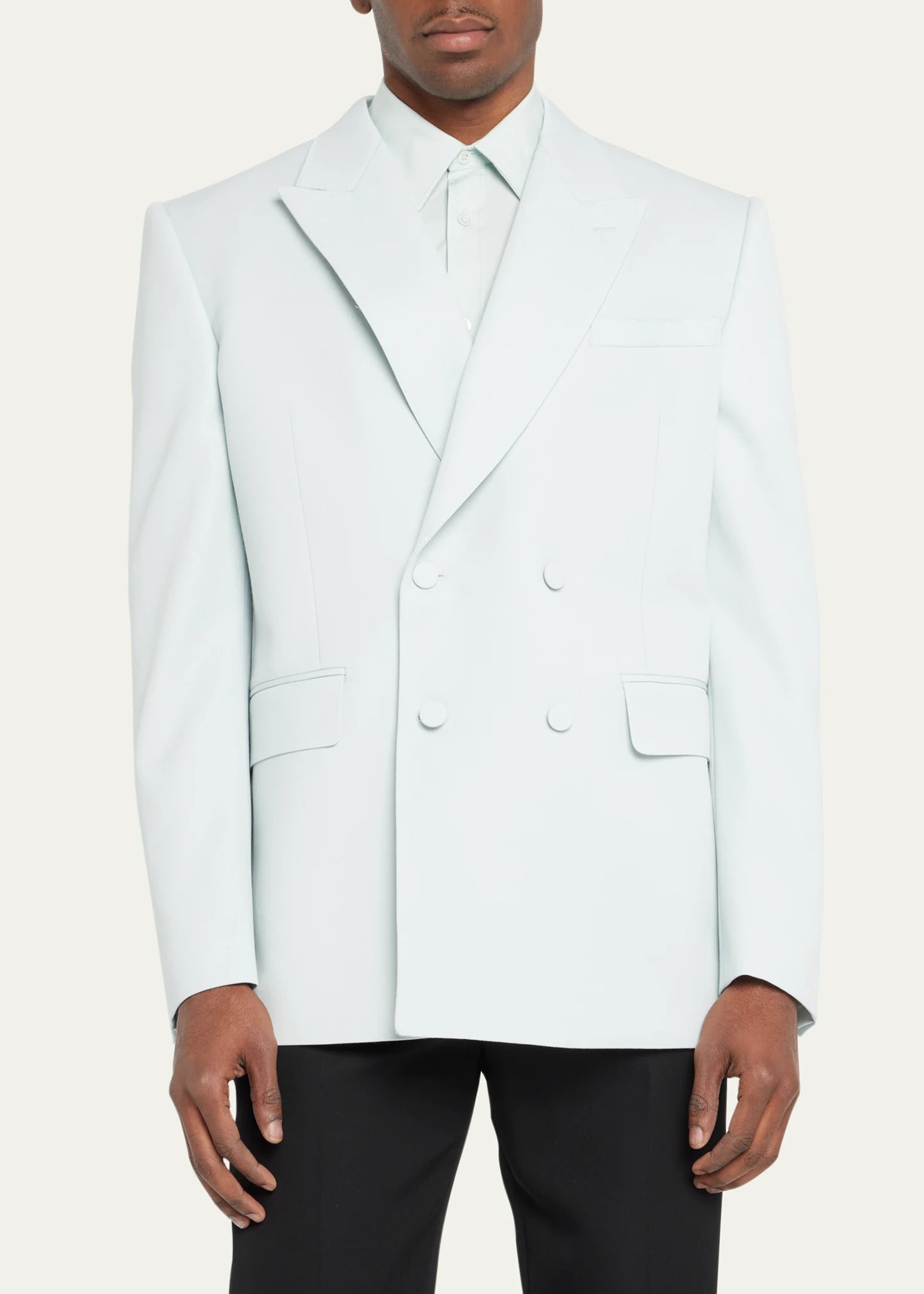Alexander mcqueen grain 2025 de poudre wool blazer