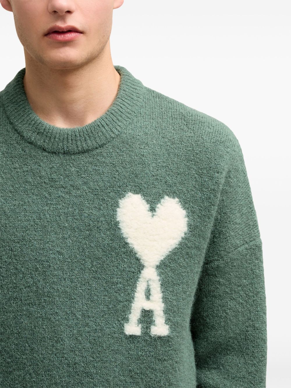 AMI PARIS AMI DE COEUR ALPACA SWEATER
