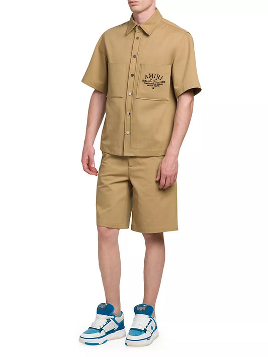 AMIRI ARTS DISTRICT CAMP SHORT SLEEVE SHIRT