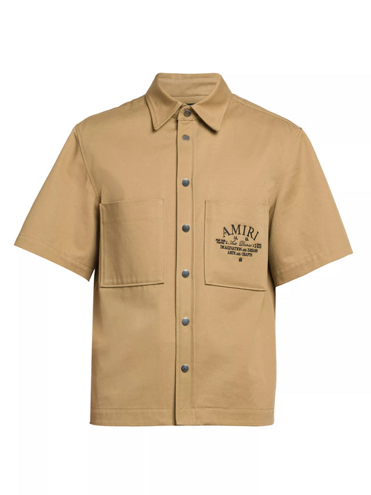 AMIRI ARTS DISTRICT CAMP SHORT SLEEVE SHIRT