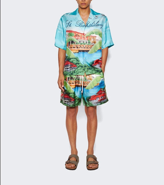 AMIRI EDEN ROCK BOWLING SHIRT MULTICOLOR