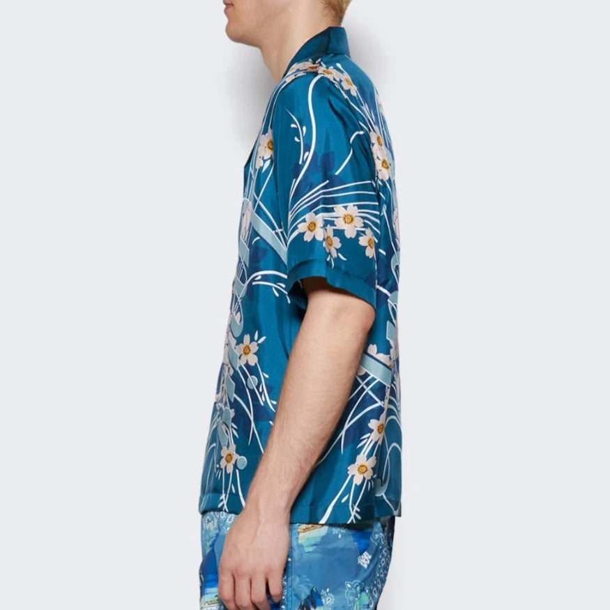 AMIRI FLORAL PRINT BOWLING SHIRT