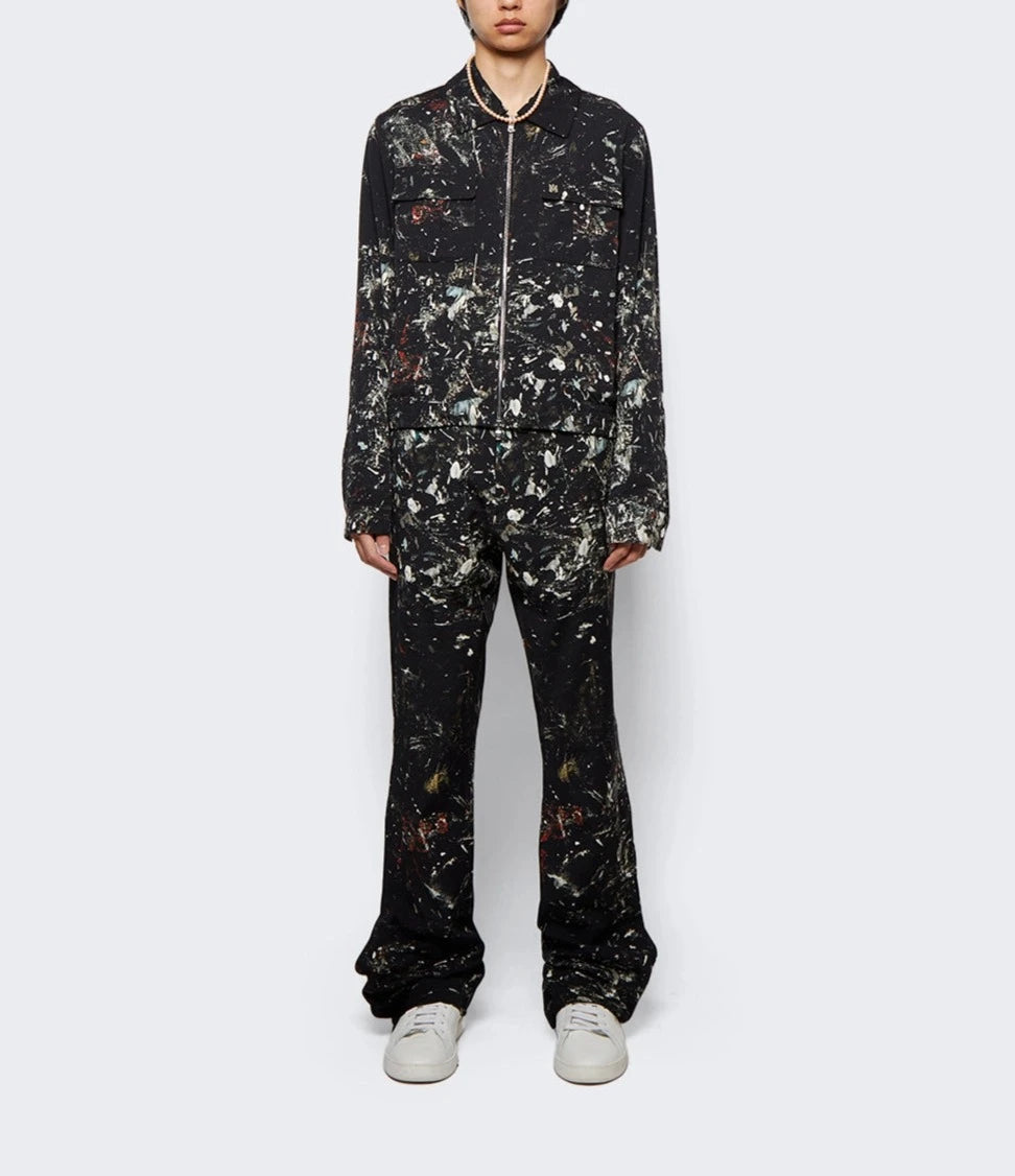 AMIRI PAINT SPLATTER BLOUSON BLACK