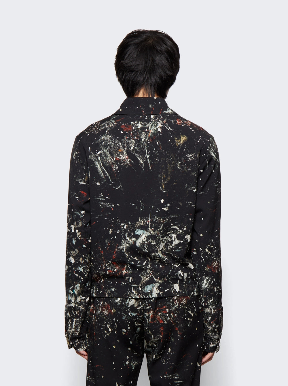 AMIRI PAINT SPLATTER JACKET BLACK