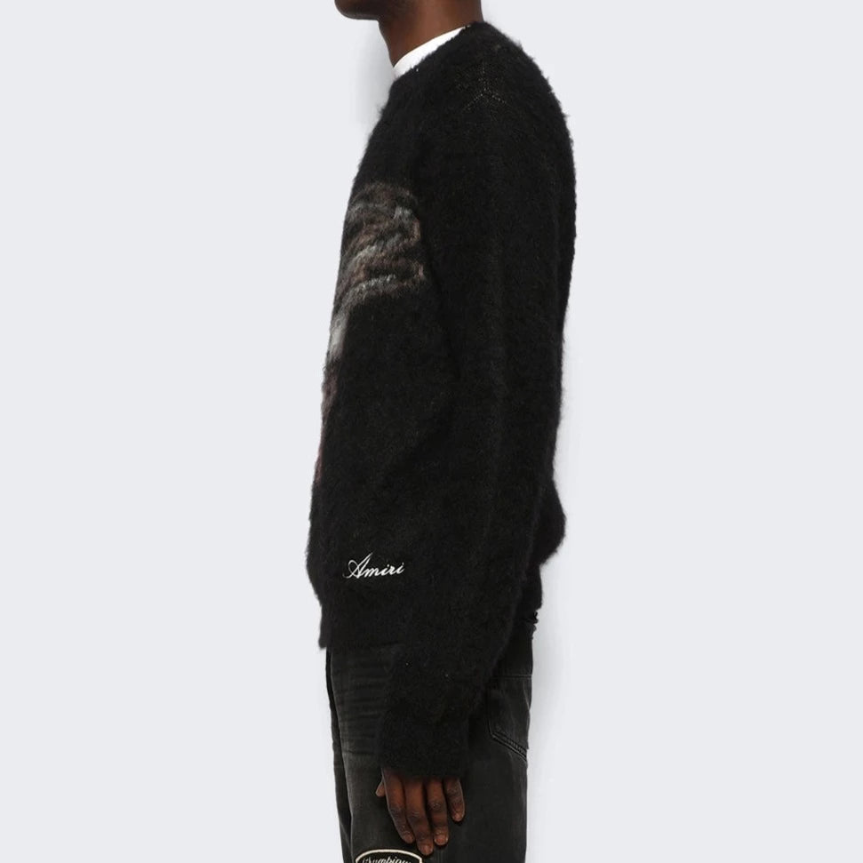 AMIRI RECORD WOLF MOHAIR-BLEND SWEATER
