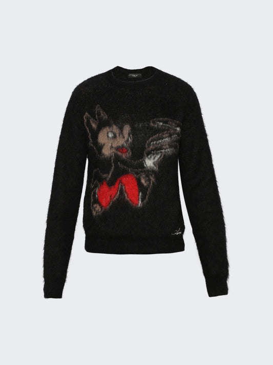 AMIRI RECORD WOLF MOHAIR-BLEND SWEATER