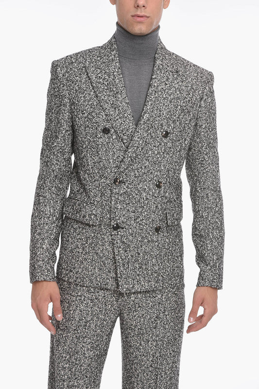AMIRI WOOL DOUBLE-BREASTED BLAZER
