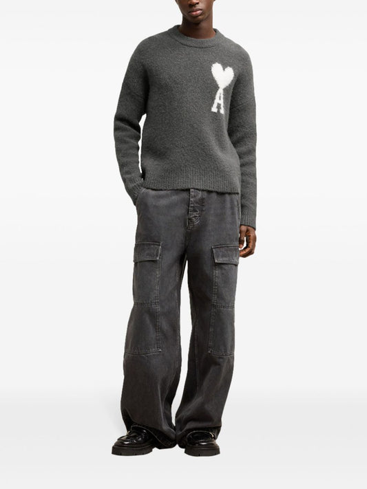 AMI PARIS AMI DE COEUR ALPACA SWEATER