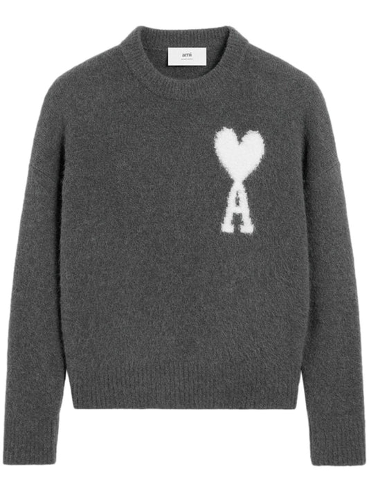 AMI PARIS AMI DE COEUR ALPACA SWEATER