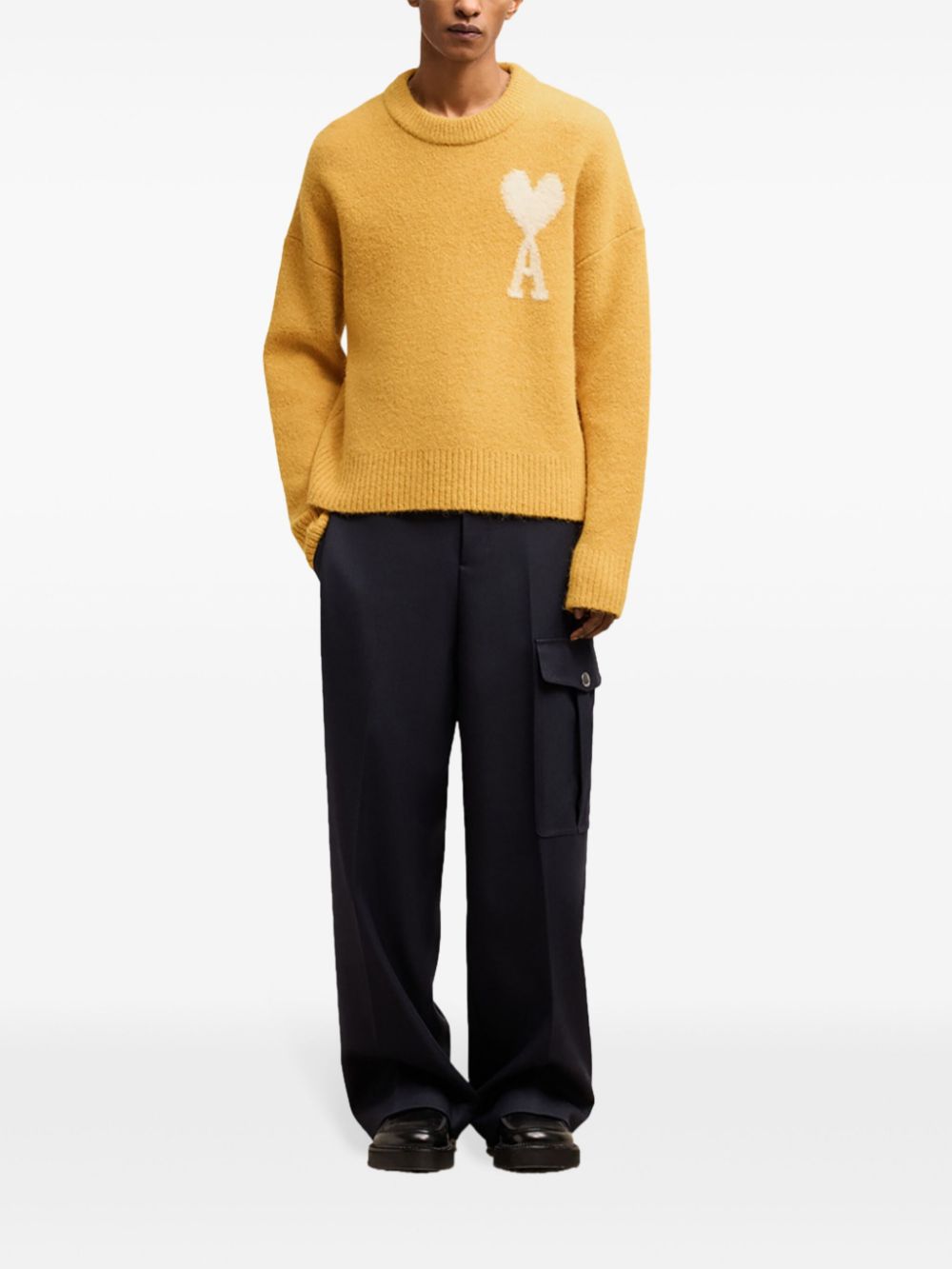 AMI PARIS AMI DE COEUR ALPACA SWEATER