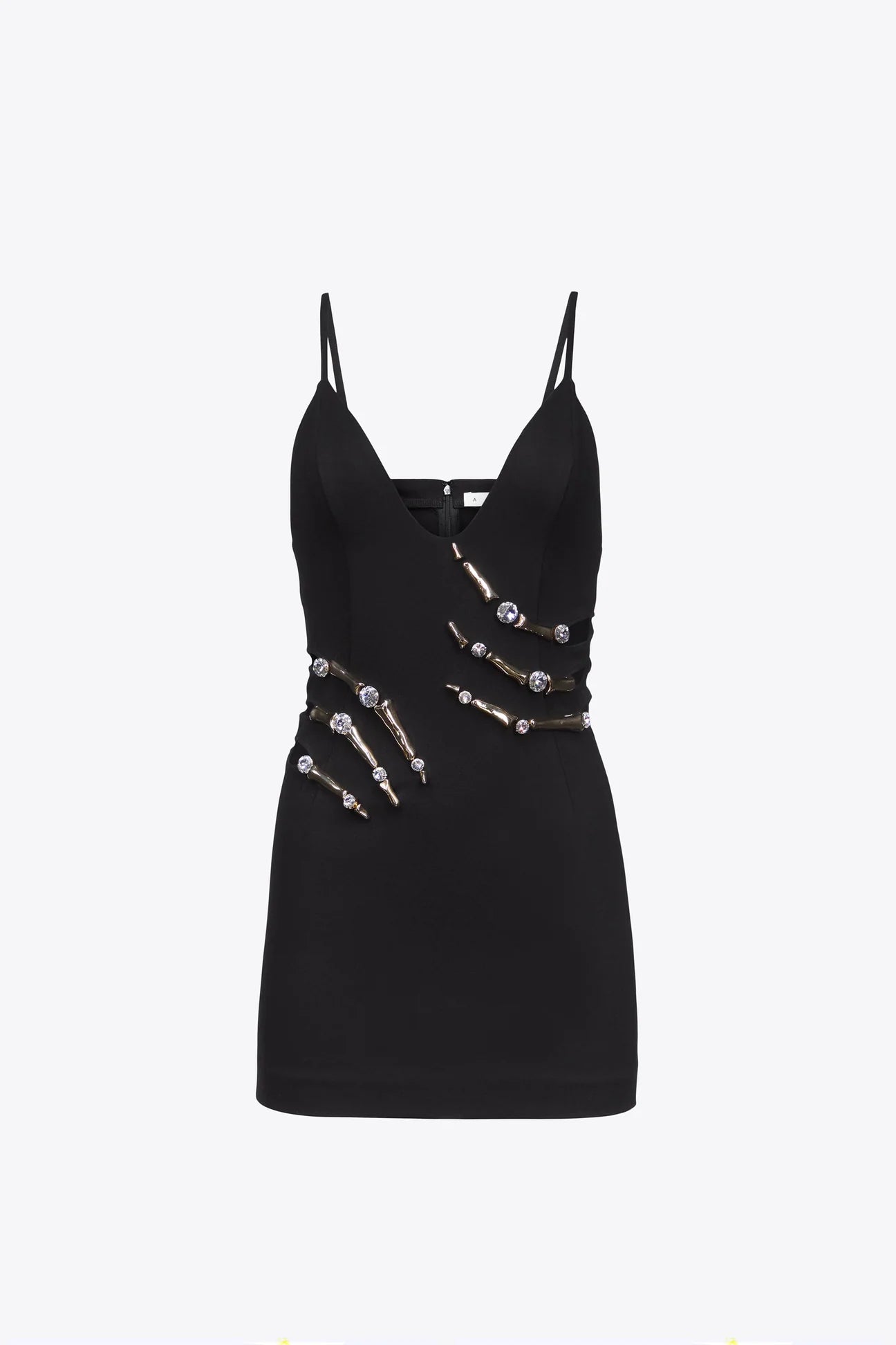 AREA CLAW CUTOUT MINI DRESS