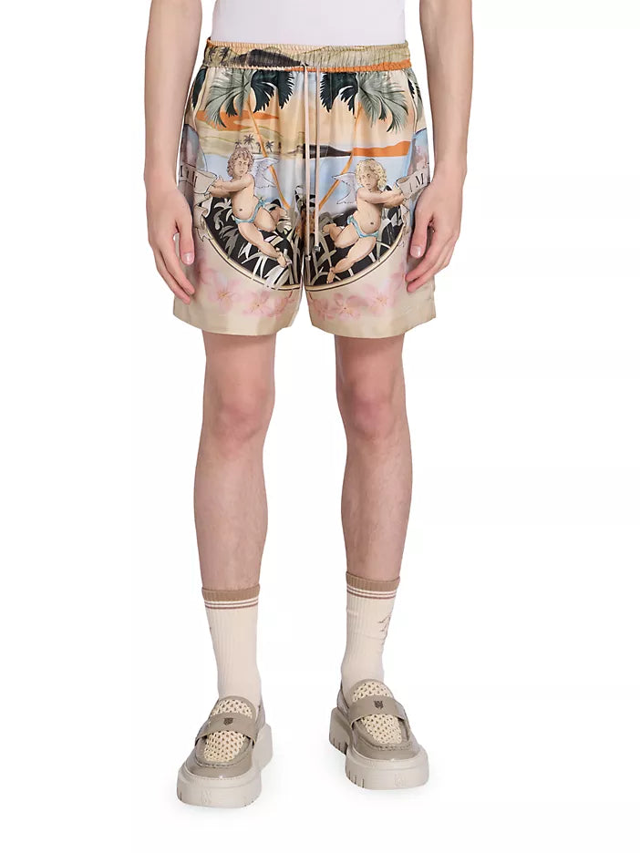 AMIRI CHERAUB SILK SHORTS