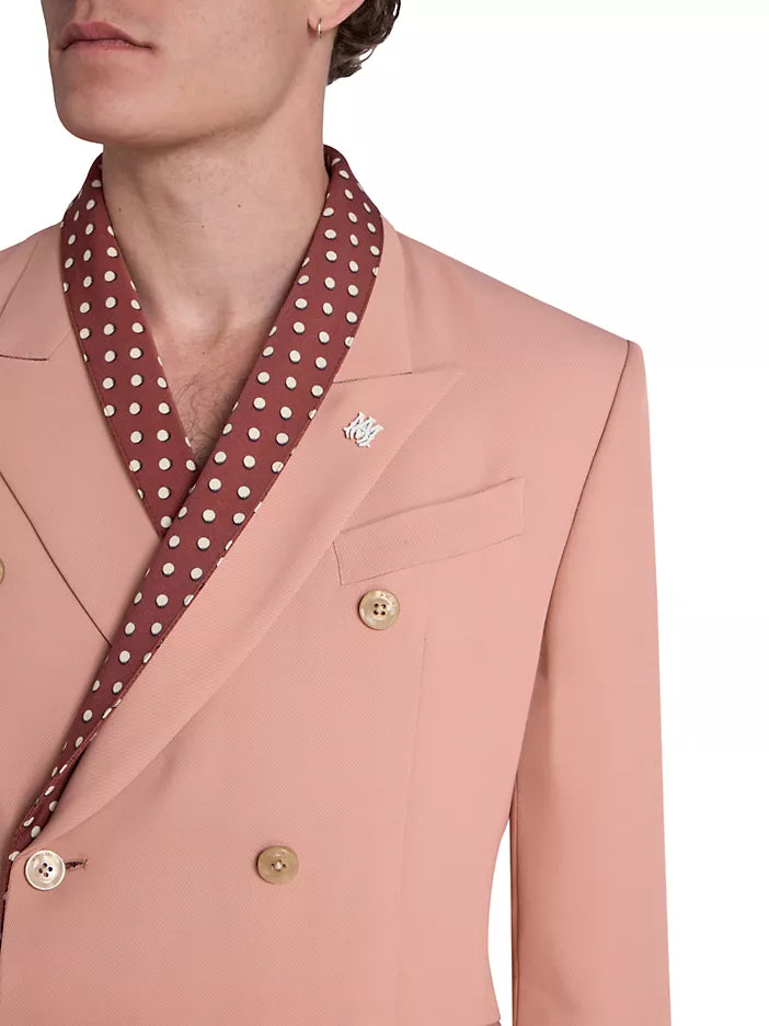 AMIRI LAYERED DOUBLE-BREASTED BLAZER