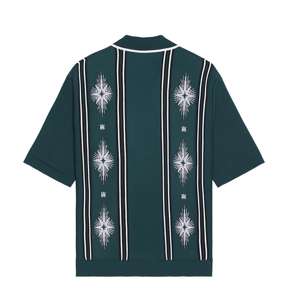 AMIRI STARBUST BUTTON DOWN POLO SHIRT