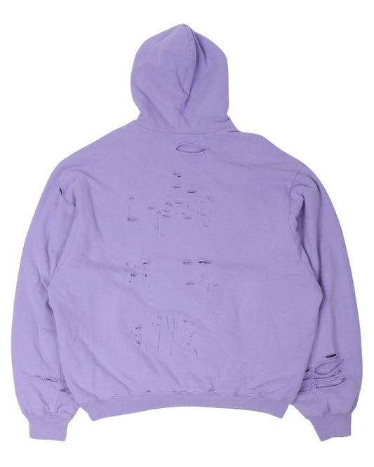 BALENCIAGA DISTRESSED OVERSIZED HOODIE