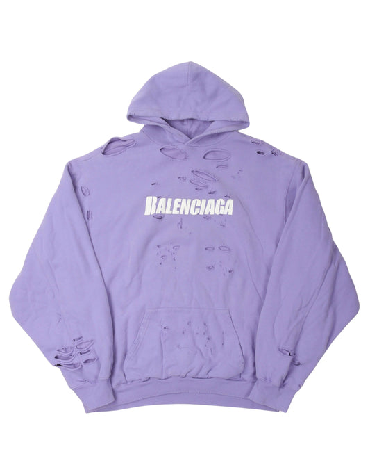 BALENCIAGA DISTRESSED OVERSIZED HOODIE