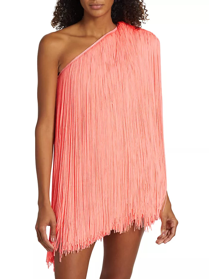 BRONX AND BANCO SIERRA LEONE ISSA ONE-SHOULDER MINIDRESS