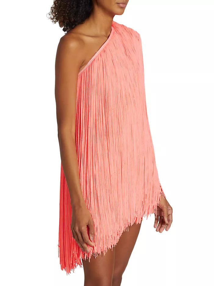 BRONX AND BANCO SIERRA LEONE ISSA ONE-SHOULDER MINIDRESS