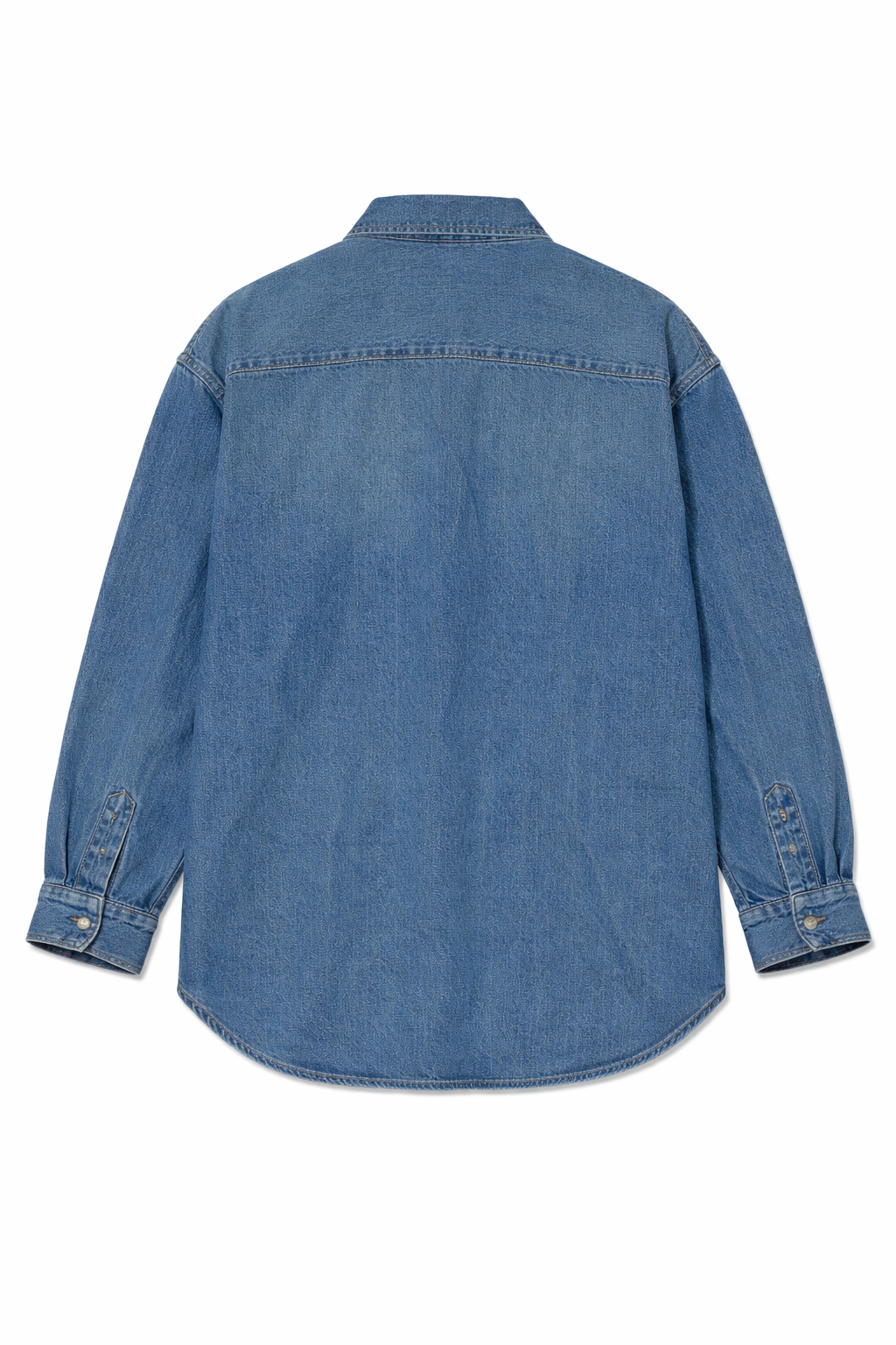 BALENCIAGA GRAPHIC PRINT DENIM SHIRT