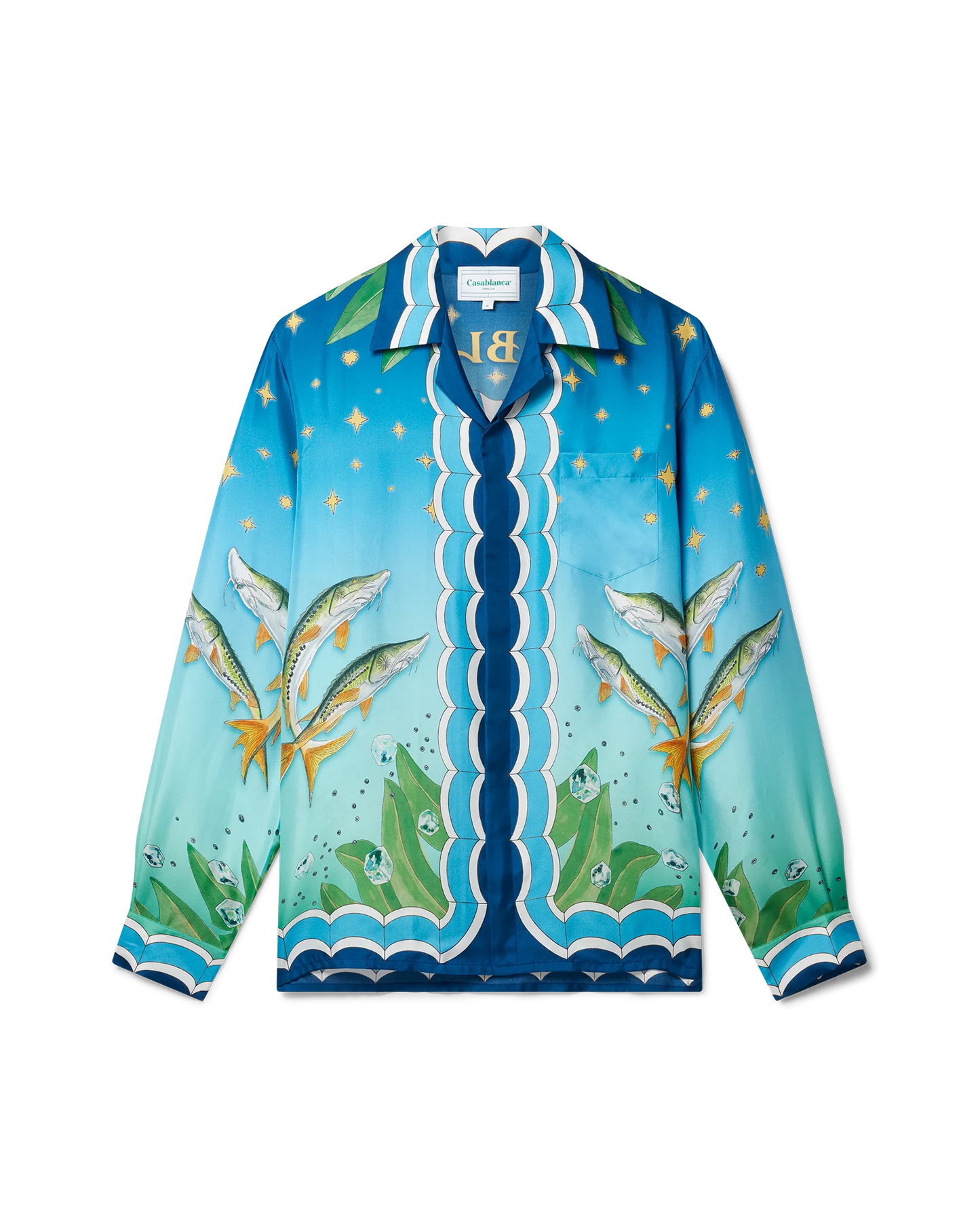CASABLANCA CAVIAR CLUB SILK SHIRT