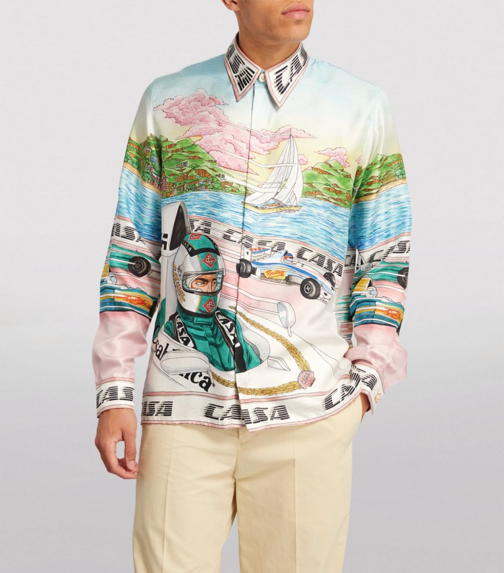 CASABLANCA Silk Art of Racing Shirt