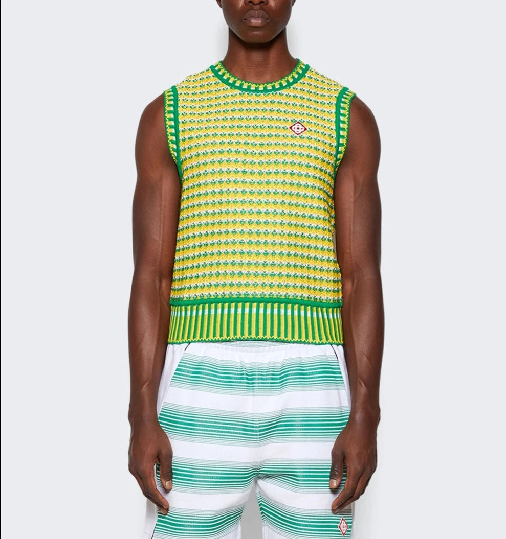 CASABLANCA ZIG-ZAG KNITTED