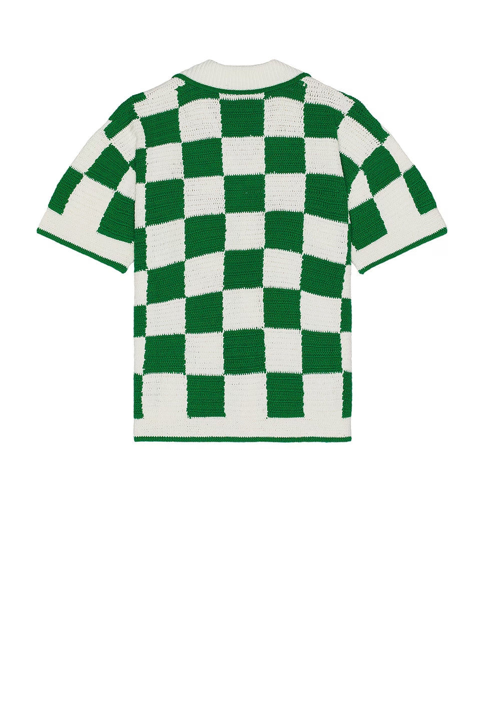 CASABLANCA CHECKERED CROCHET SHIRT