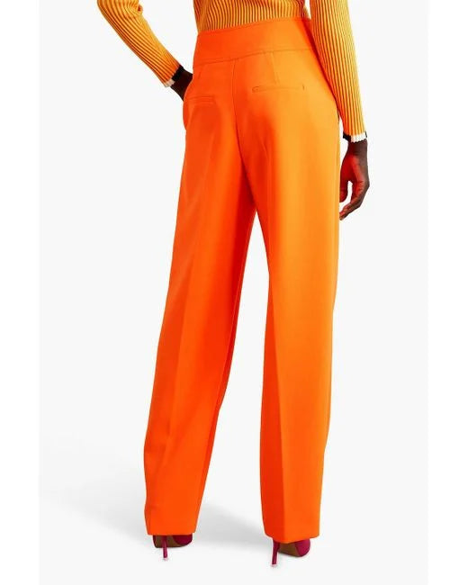 CHRISTOPHER JOHN ROGERS CREPE TAPERED PANTS