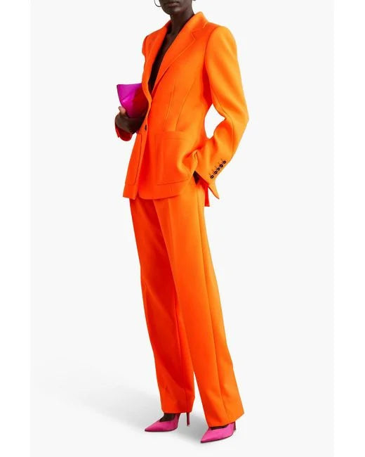 CHRISTOPHER JOHN ROGERS CREPE TAPERED PANTS