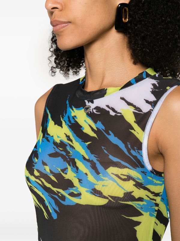 COPERNI MOTO PRINT MESH DRESS
