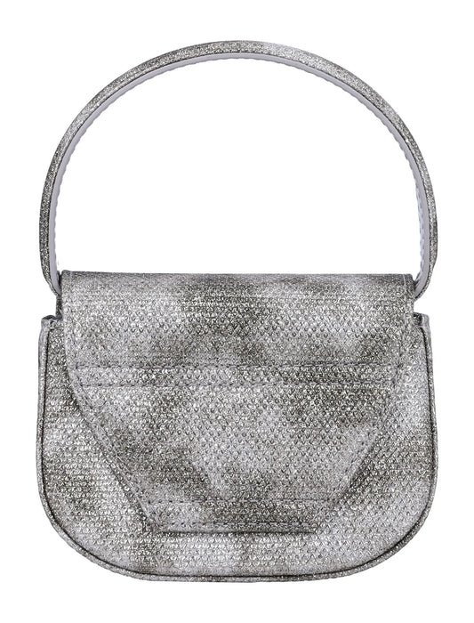 DIESEL XS LOGO PLAQUE TOTE BAG