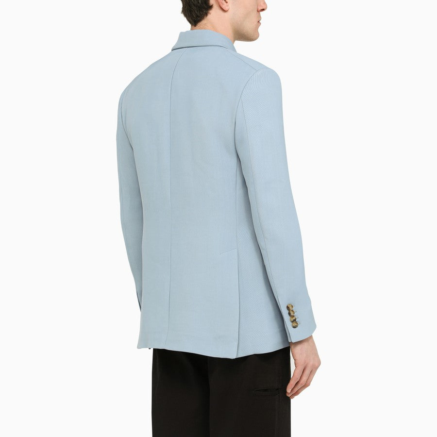 AMIRI DOUBLE-BREASTED DRILL SUIT JACKET