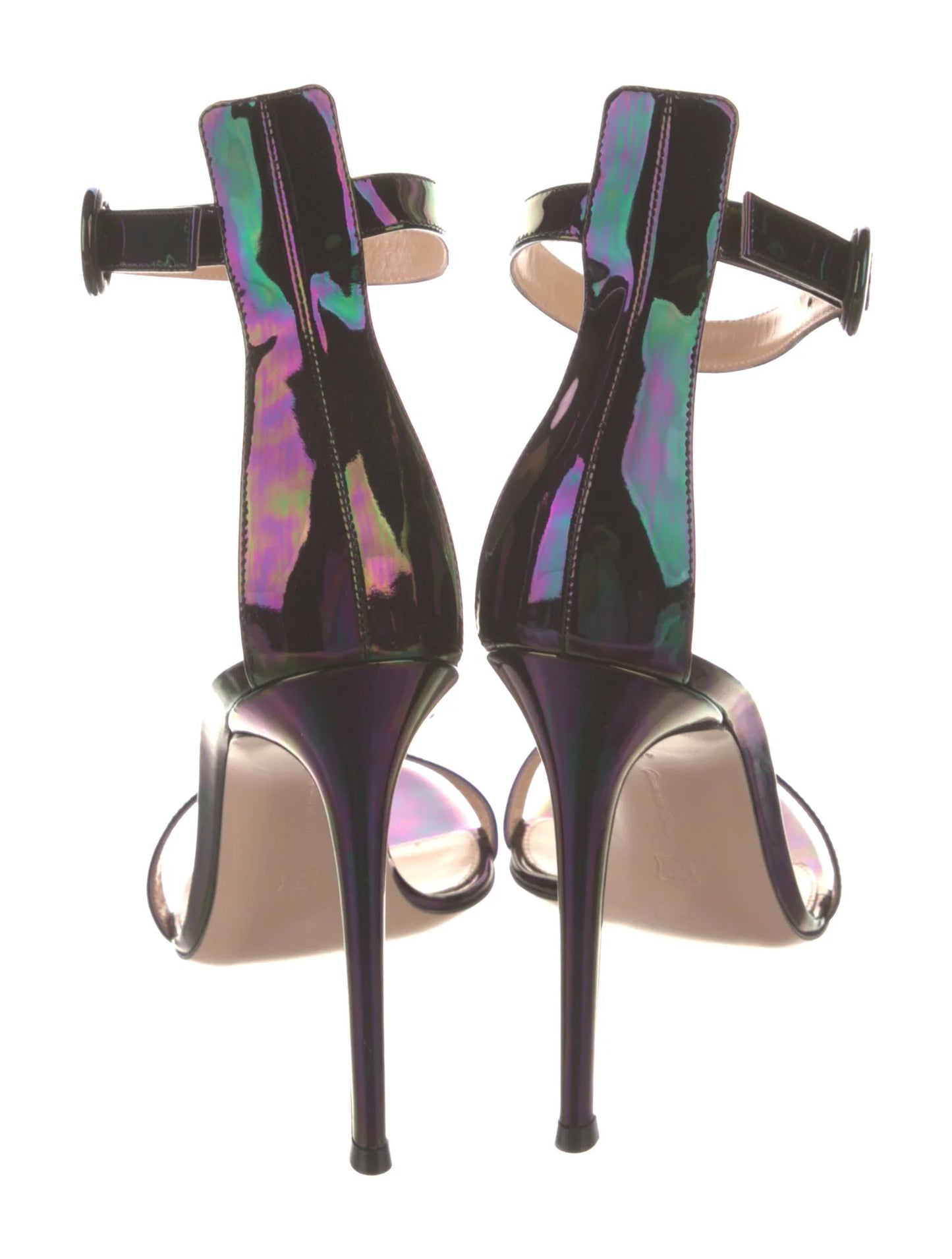 GIANVITO ROSSI METALLIC SANDALS