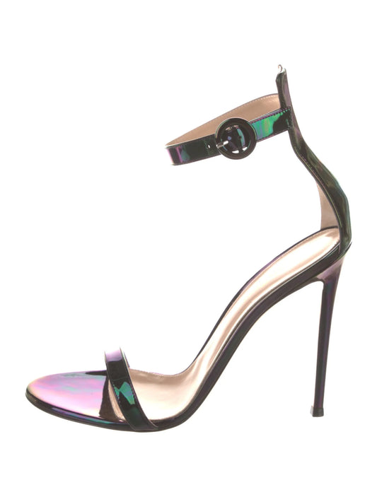 GIANVITO ROSSI METALLIC SANDALS