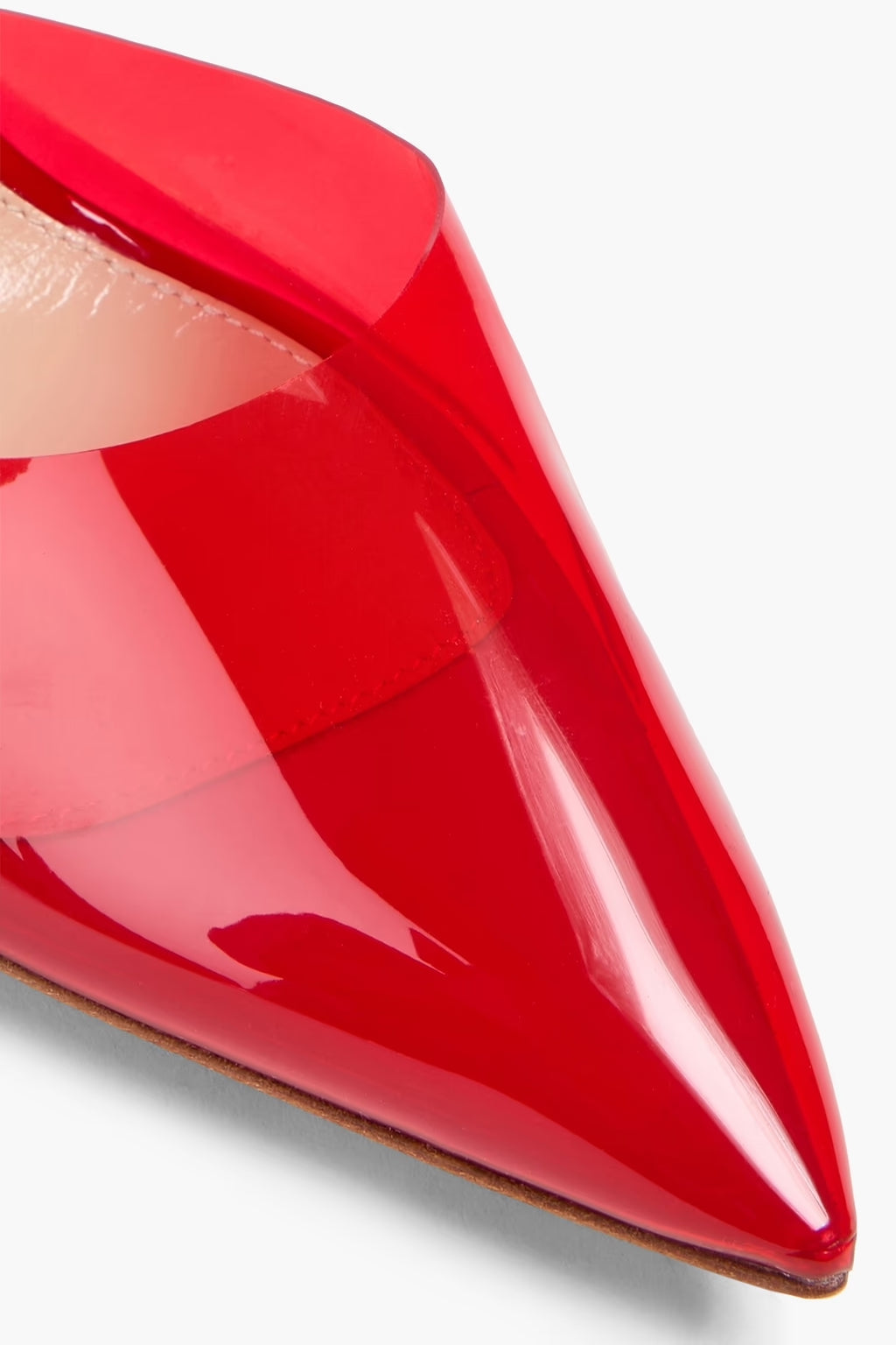 GIANVITO ROSSI RIBBON 105 PVC PATENT SLINGBACK PUMPS