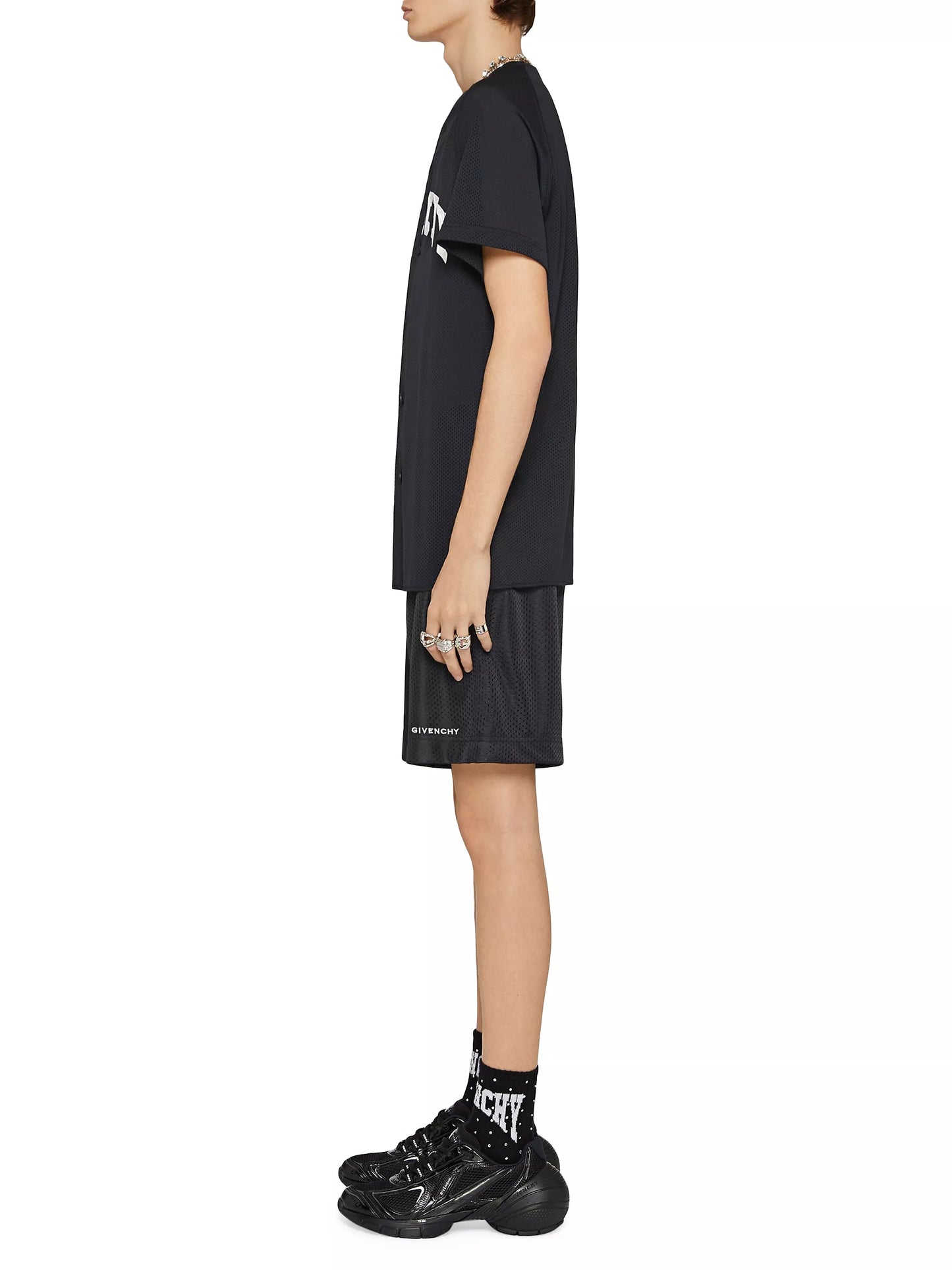 GIVENCHY BASEBALL MESH SHIRT