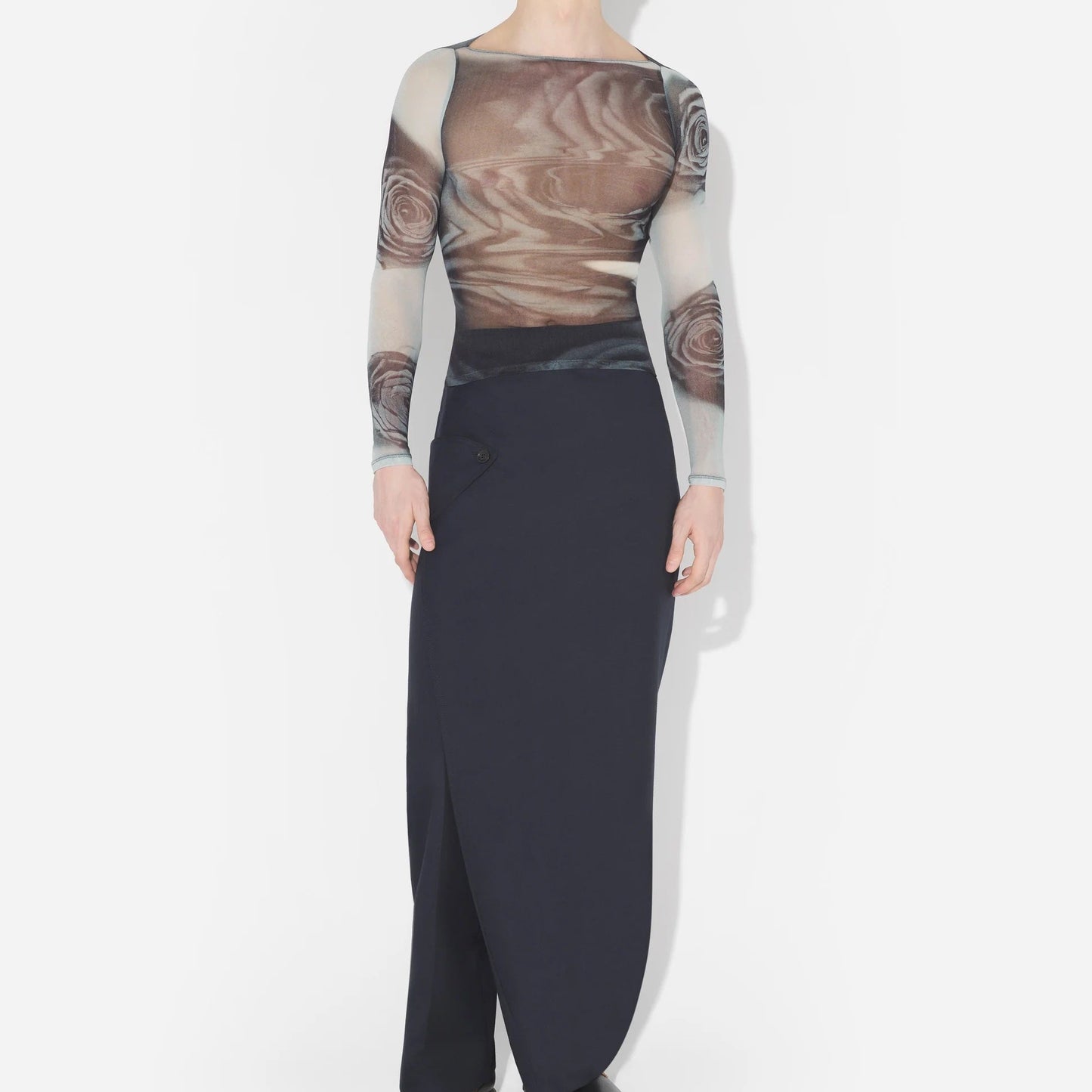 JEAN PAUL GAULTIER THE BLURRY ROSES TOP