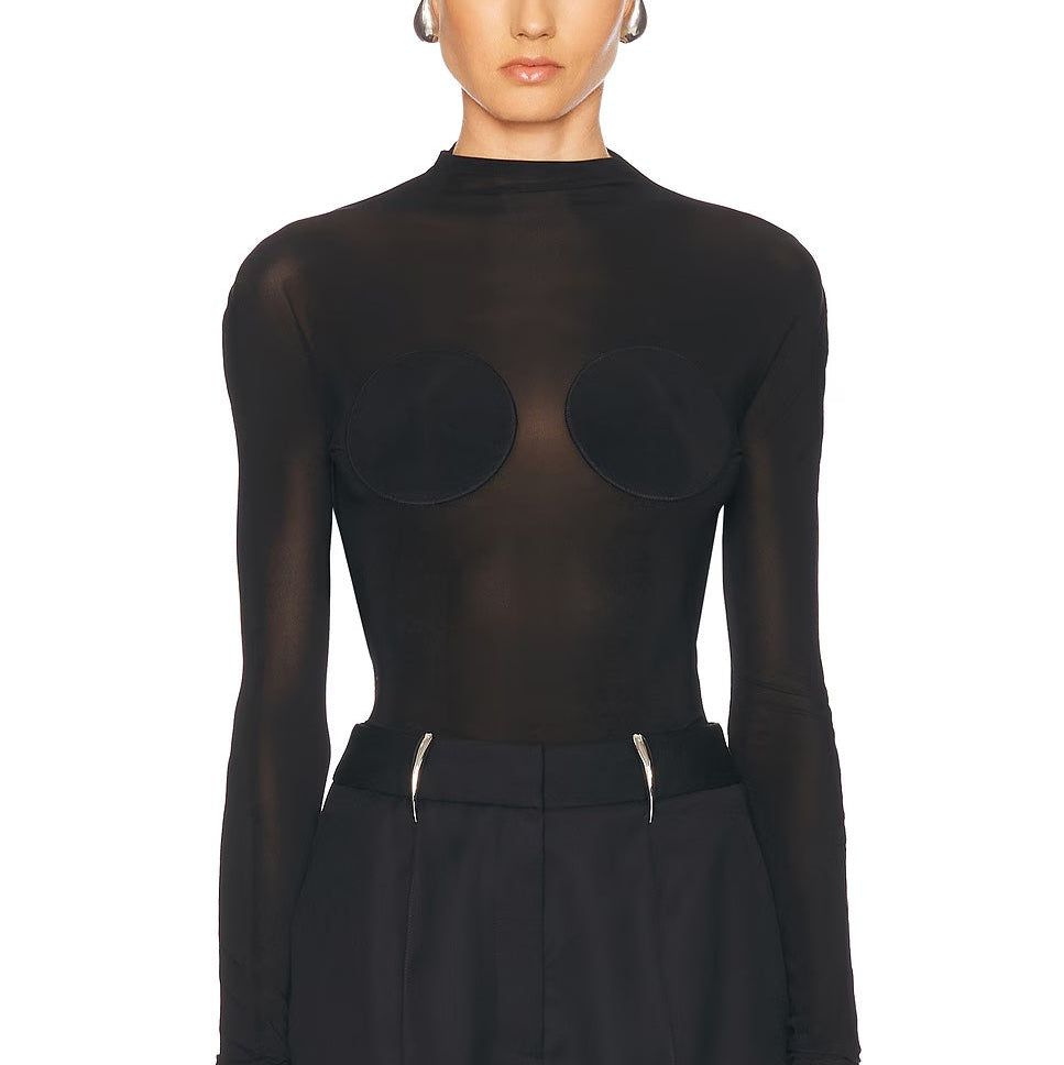 JEAN PAUL GAULTIER BACKLESS LONG SLEEVE TOP