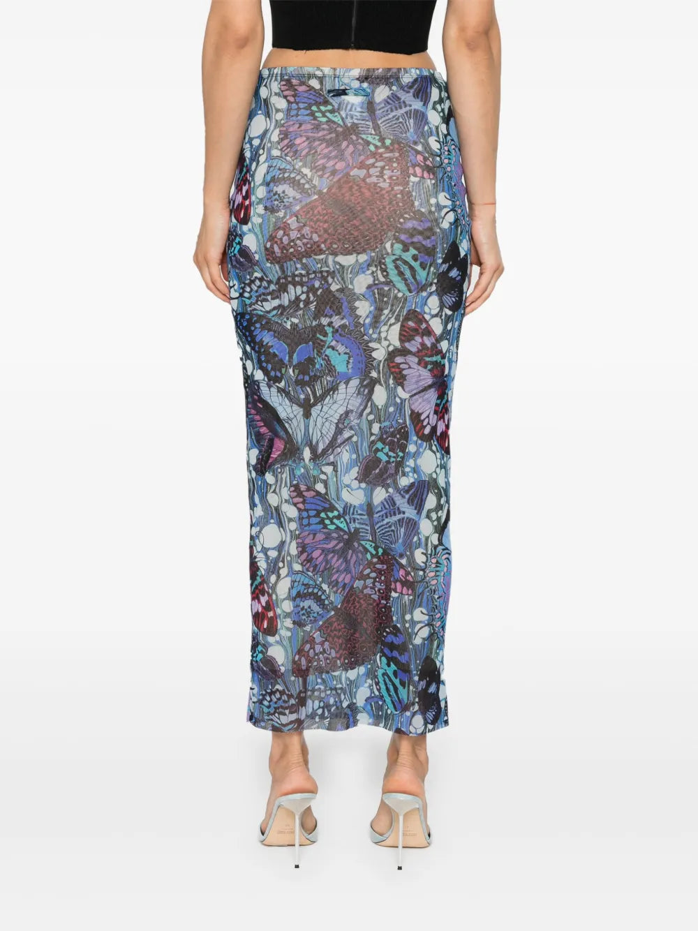 JEAN PAUL GAULTIER PAPILLON PRINT SKIRT