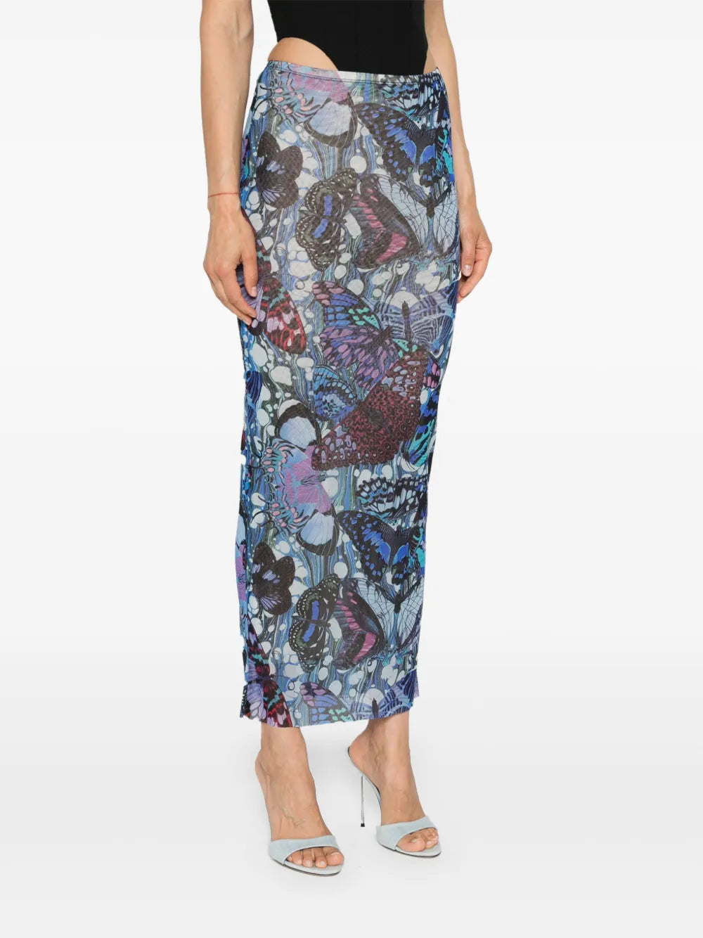 JEAN PAUL GAULTIER PAPILLON PRINT SKIRT
