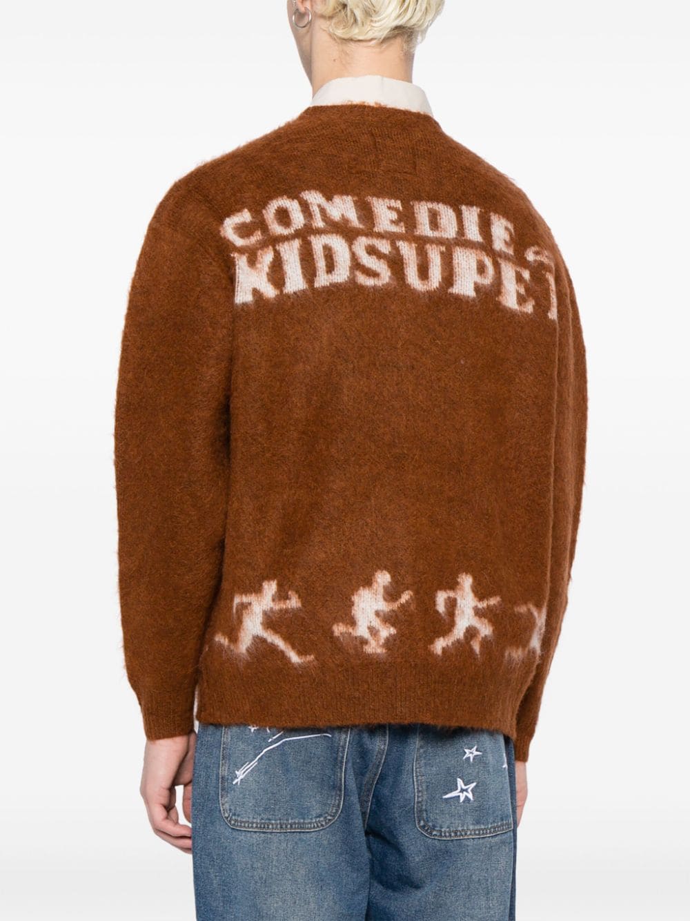 KIDSUPER COMEDIE DE KIDSUPER MOHAIR CARDIGAN
