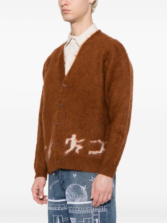 KIDSUPER COMEDIE DE KIDSUPER MOHAIR CARDIGAN