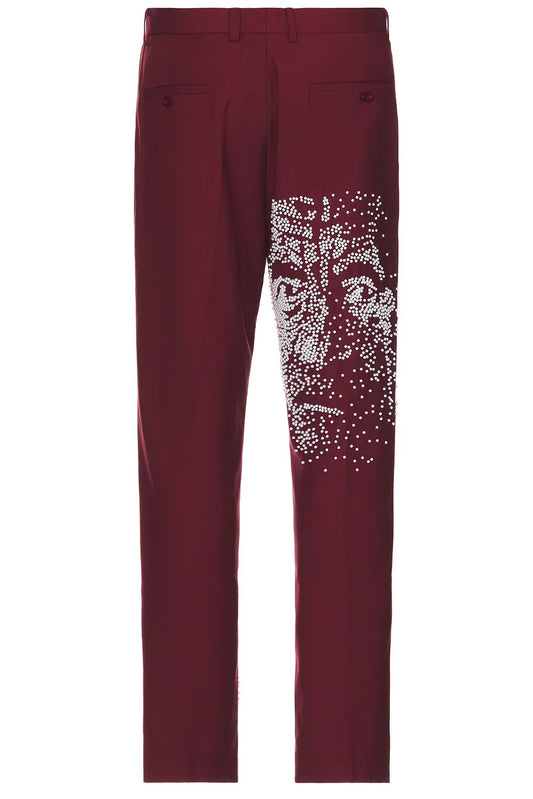 KIDSUPER EMBELLISHED FACES TROUSER