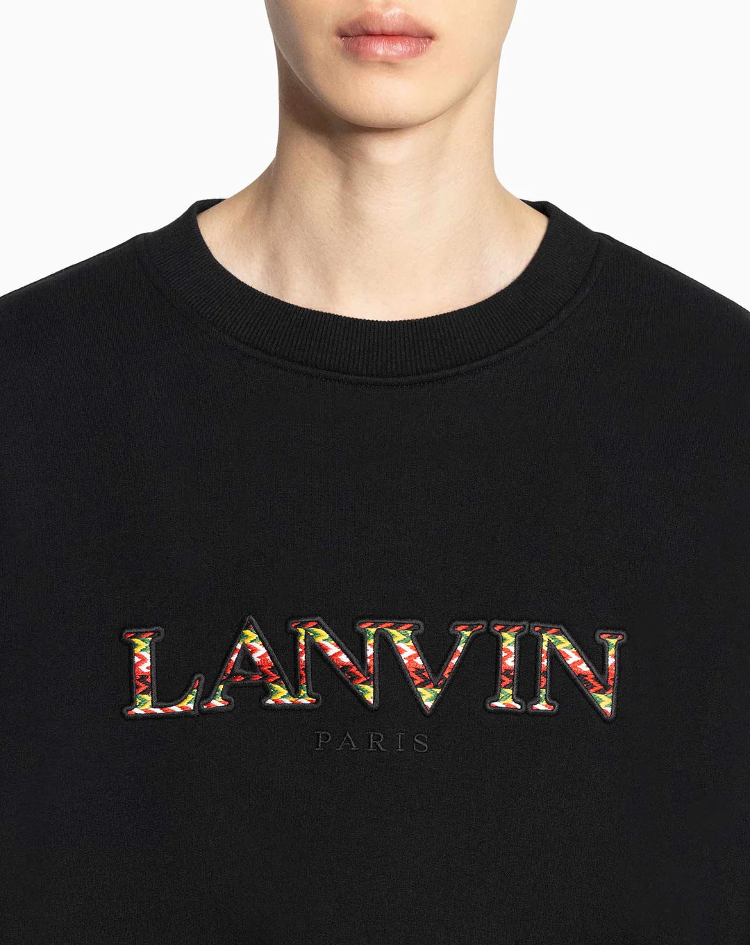 LANVIN OVERSIZED EMBROIDERED SWEATSHIRT
