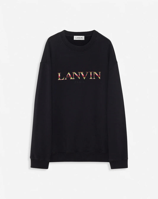 LANVIN OVERSIZED EMBROIDERED SWEATSHIRT
