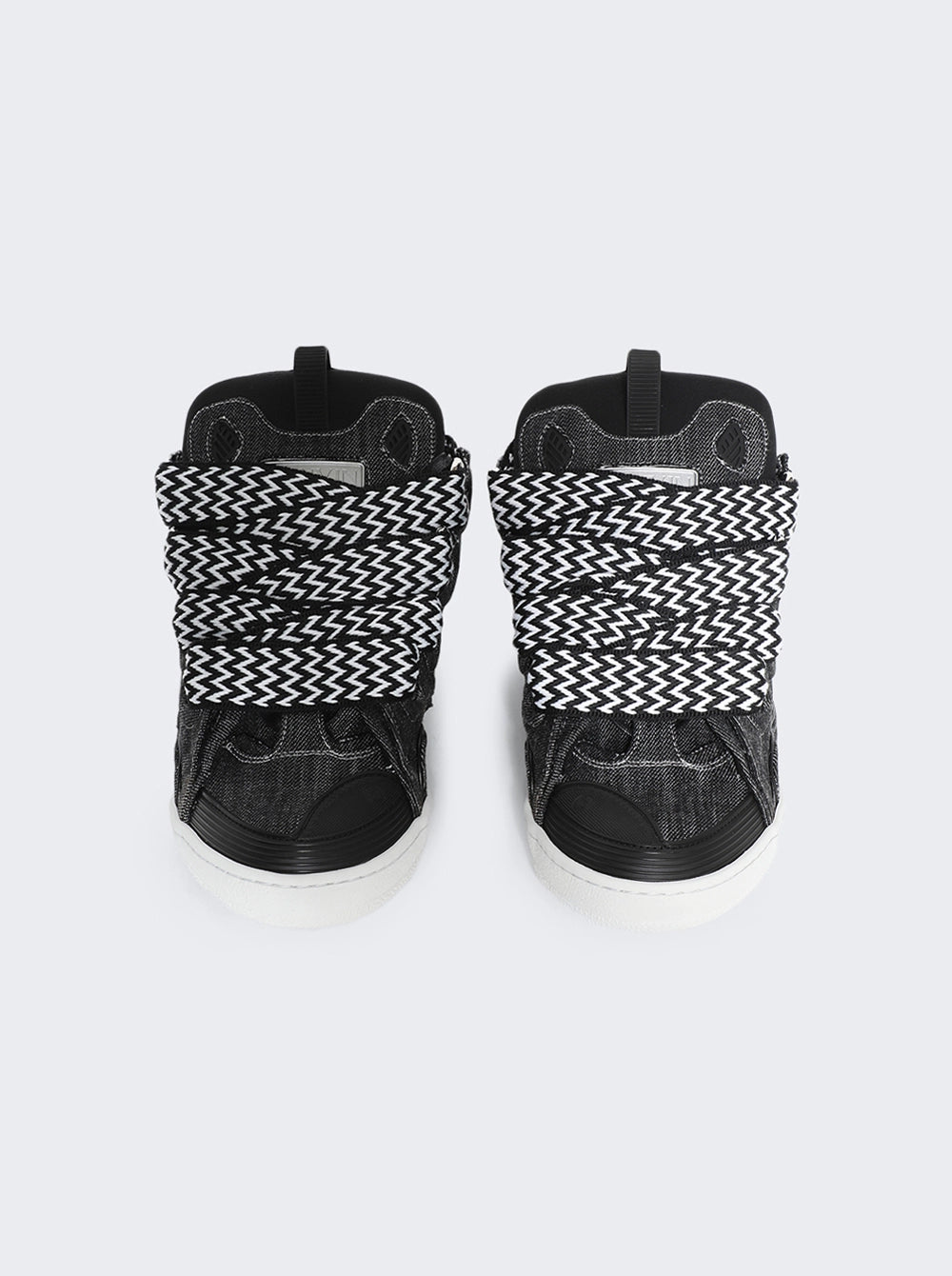 LANVIN DENIM CURB SNEAKERS