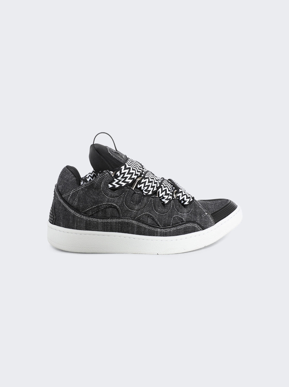 LANVIN DENIM CURB SNEAKERS